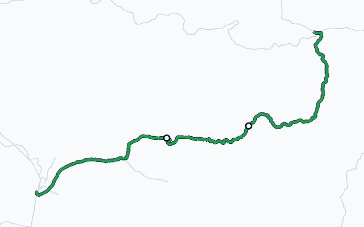 豊肥本線（宮地～豊後竹田）の路線図（九州旅客鉄道）