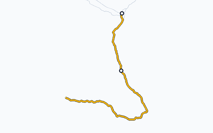 指宿枕崎線（鹿児島中央～喜入）の路線図（九州旅客鉄道）