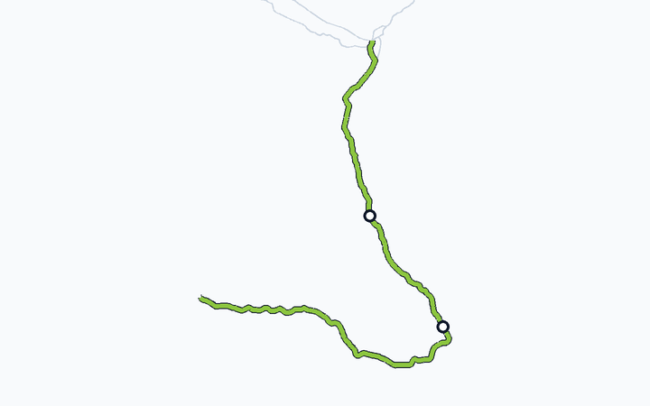 指宿枕崎線（喜入～指宿）の路線図（九州旅客鉄道）