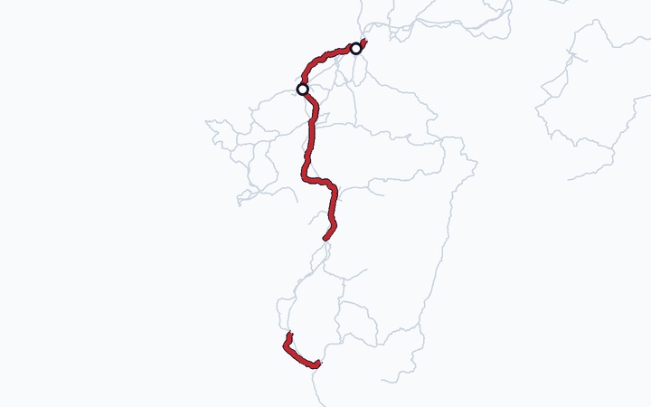 鹿児島本線（小倉～博多）の路線図（九州旅客鉄道）