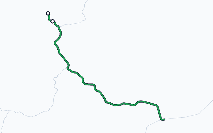 唐津線（唐津～西唐津）の路線図（九州旅客鉄道）
