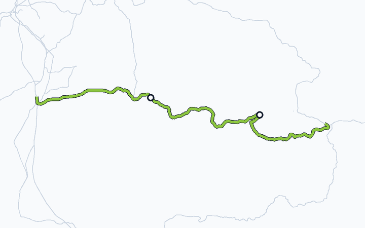 久大本線（日田～由布院）の路線図（九州旅客鉄道）