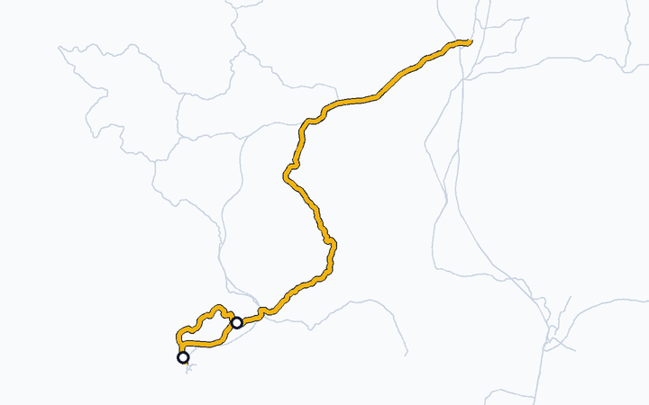 長崎本線（喜々津～浦上）の路線図（九州旅客鉄道）