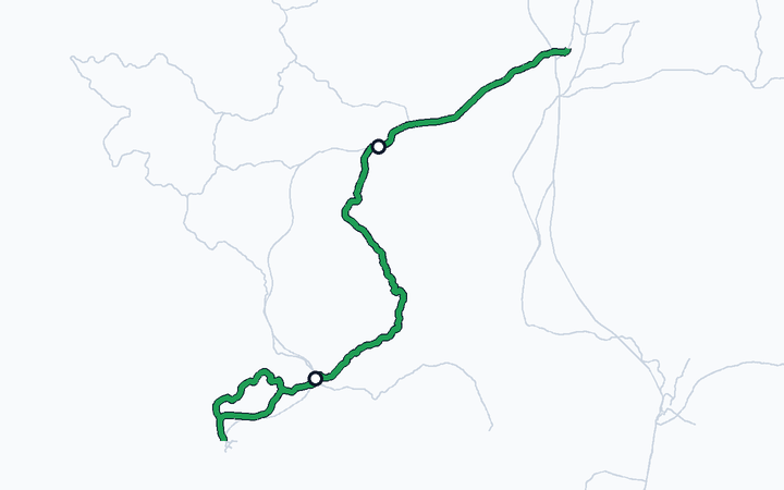 長崎本線（江北～諫早）の路線図（九州旅客鉄道）
