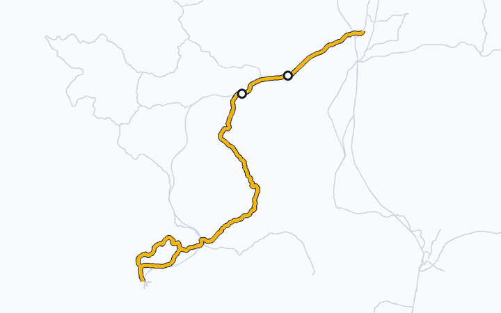 長崎本線（佐賀～江北）の路線図（九州旅客鉄道）