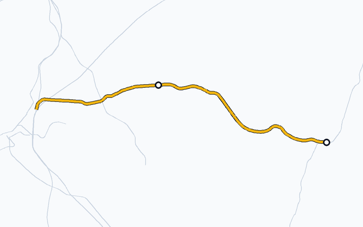 篠栗線（篠栗～桂川）の路線図（九州旅客鉄道）
