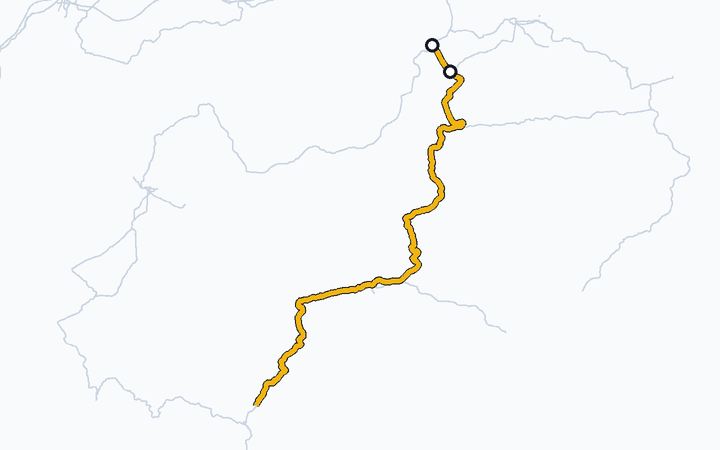 土讃線（多度津～琴平）の路線図（四国旅客鉄道）
