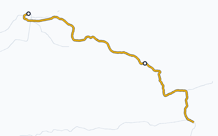 高徳線（高松～引田）の路線図（四国旅客鉄道）