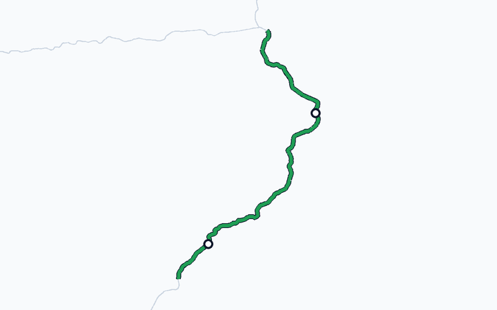 牟岐線（阿南～牟岐）の路線図（四国旅客鉄道）