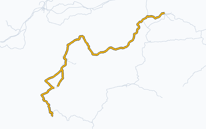 予讃線（高松～宇和島）の路線図（四国旅客鉄道）