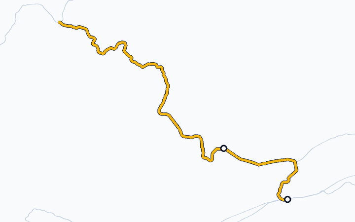 福塩線（福山～府中）の路線図（西日本旅客鉄道）