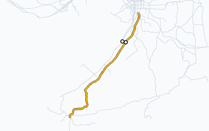 阪和線（鳳～東羽衣）の路線図（西日本旅客鉄道）