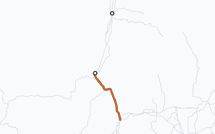 北陸線（敦賀～福井）の路線図（西日本旅客鉄道）