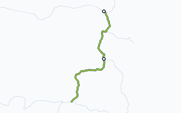 因美線（智頭～鳥取）の路線図（西日本旅客鉄道）