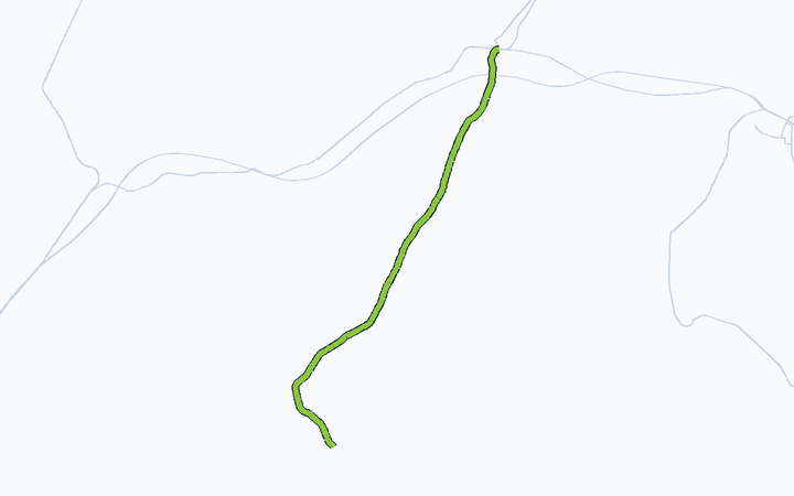 城端線（高岡～城端）の路線図（西日本旅客鉄道）