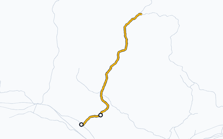加古川線（加古川～厄神）の路線図（西日本旅客鉄道）
