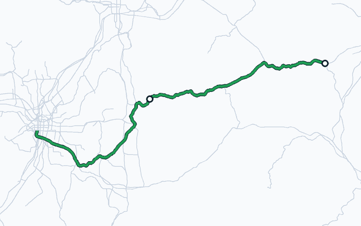 関西線（亀山～加茂）の路線図（西日本旅客鉄道）
