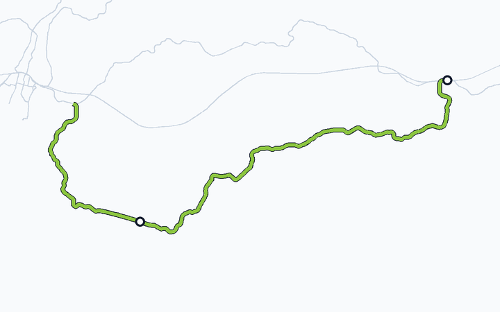 呉線（三原～広）の路線図（西日本旅客鉄道）