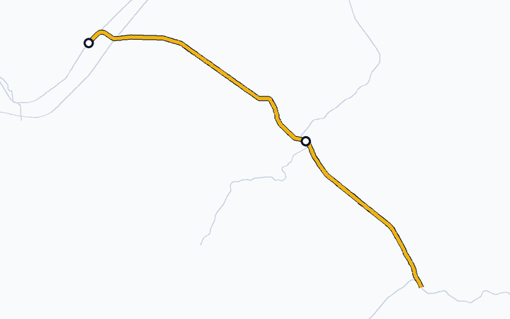 草津線（貴生川～草津）の路線図（西日本旅客鉄道）