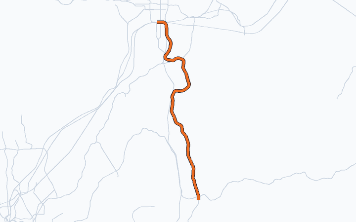 奈良線（京都～木津）の路線図（西日本旅客鉄道）
