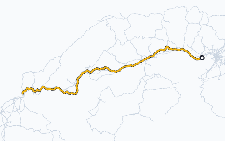 山陽線（兵庫～和田岬）の路線図（西日本旅客鉄道）