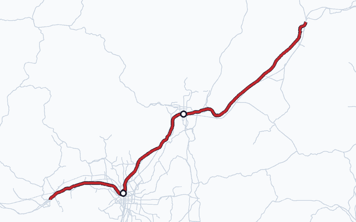 東海道線（京都～大阪）の路線図（西日本旅客鉄道）