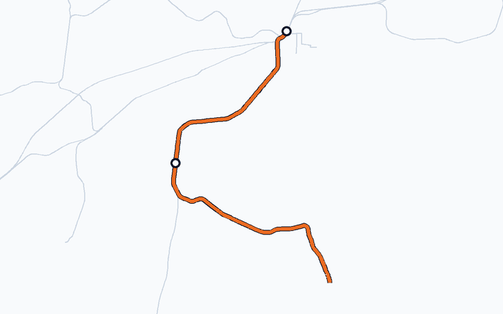 宇野線（岡山～茶屋町）の路線図（西日本旅客鉄道）