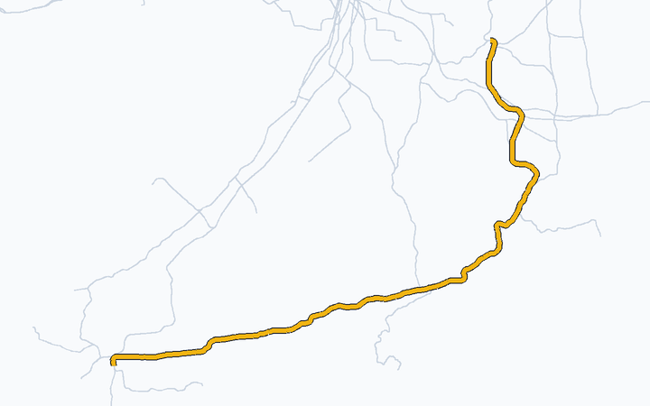 和歌山線（王寺～和歌山）の路線図（西日本旅客鉄道）
