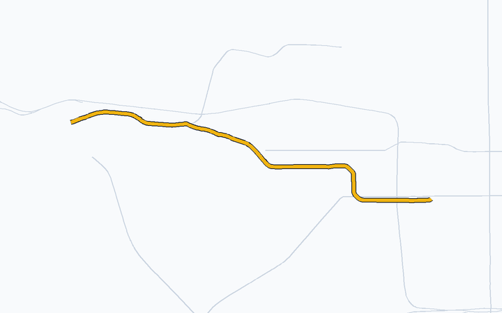 嵐山軌道線の路線図（京福電気鉄道）