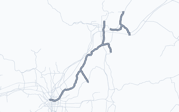 京阪電気鉄道 鉄道線の路線図（京阪電気鉄道）