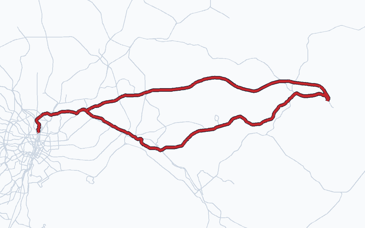 成田線の路線図（京成電鉄）