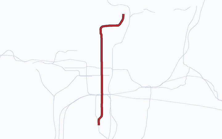 烏丸線の路線図（京都市）