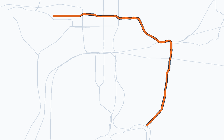 東西線の路線図（京都市）