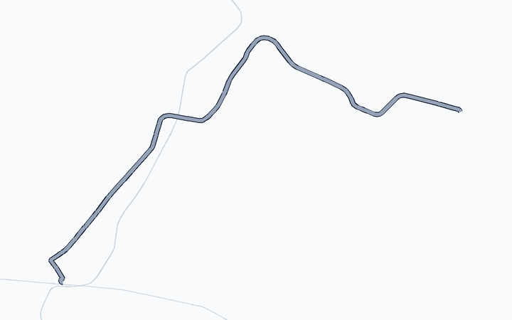 万葉線 鉄道線の路線図（万葉線）