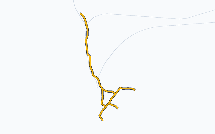 長崎電気軌道 全線の路線図（長崎電気軌道）