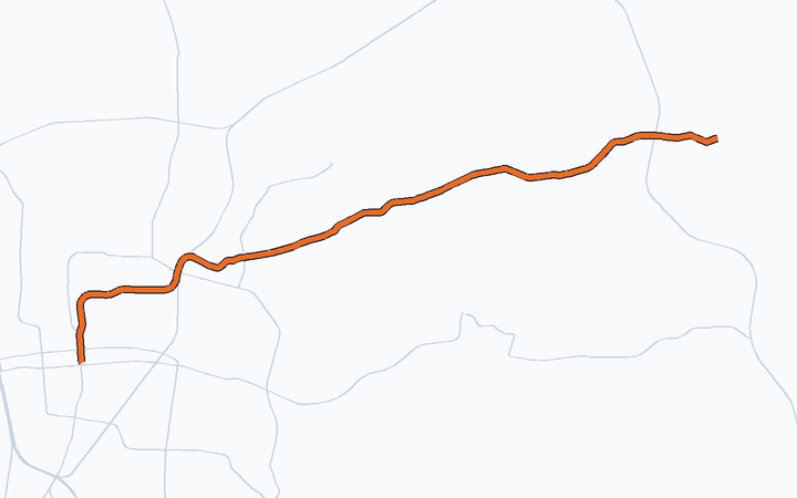 瀬戸線の路線図（名古屋鉄道）