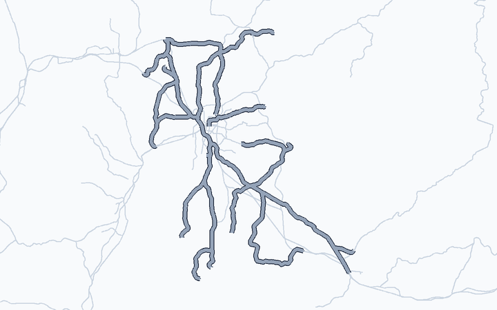 名古屋鉄道 鉄道線の路線図（名古屋鉄道）