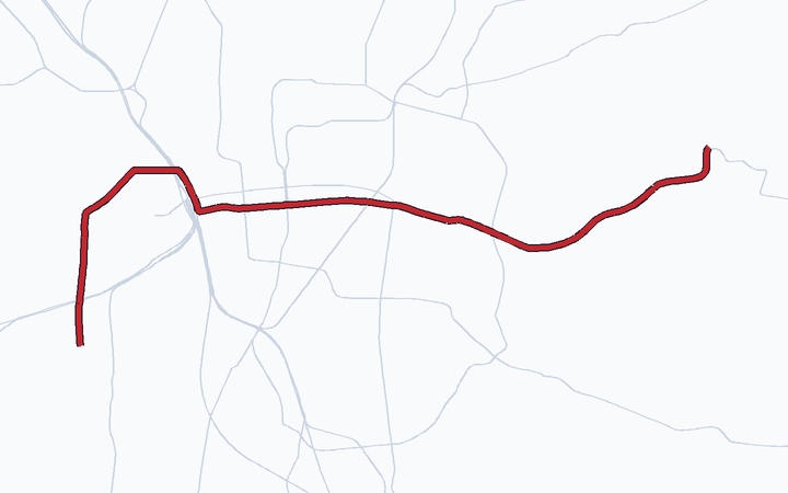 東山線の路線図（名古屋市）