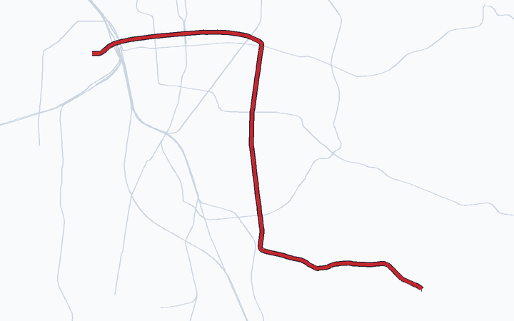 桜通線の路線図（名古屋市）