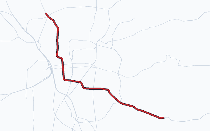 鶴舞線の路線図（名古屋市）