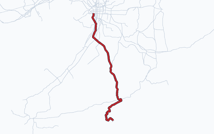 高野線の路線図（南海電気鉄道）