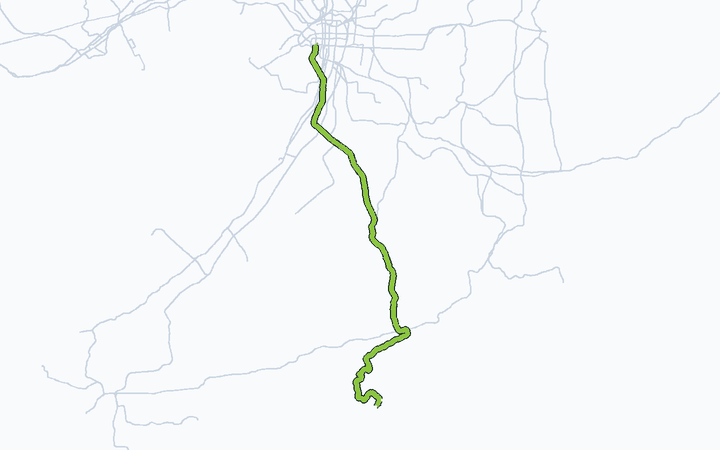 高野山鋼索線の路線図（南海電気鉄道）