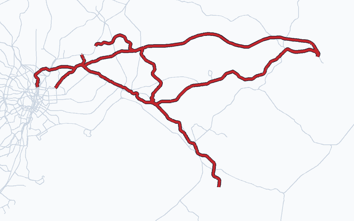新京成電鉄 全線の路線図（新京成電鉄）