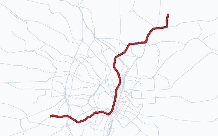 千代田線の路線図（東京地下鉄）