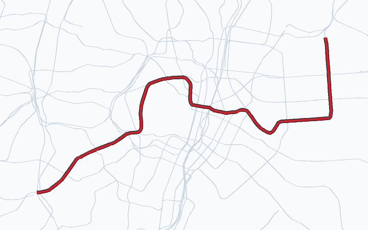 半蔵門線の路線図（東京地下鉄）