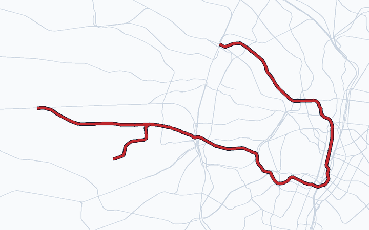 丸ノ内線の路線図（東京地下鉄）