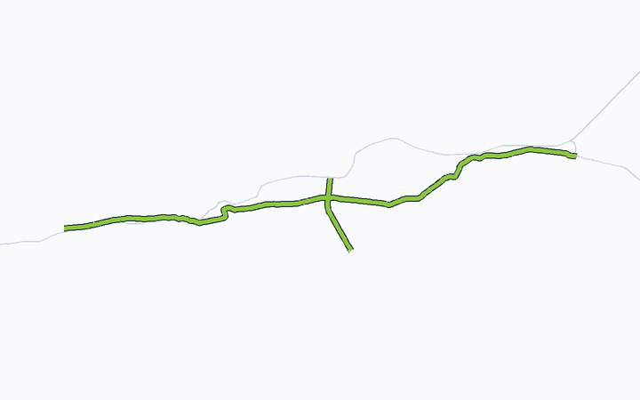 とさでん交通 全線の路線図（とさでん交通）