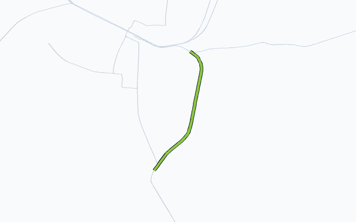 不二越線の路線図（富山地方鉄道）