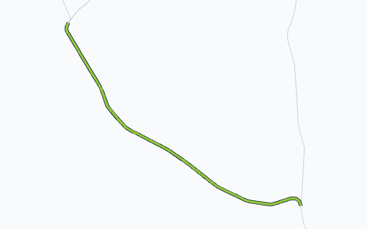上滝線の路線図（富山地方鉄道）