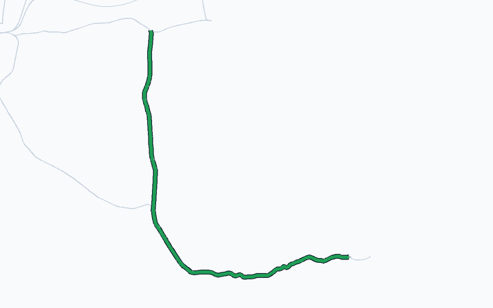 立山線の路線図（富山地方鉄道）